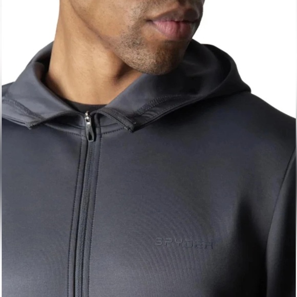 Spyder Men's Active full zip Hooded Performance Jacket - Picture 4 of 5